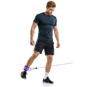 Sangles de cheville en néoprène les plus vendues pour la gym, unisexe, robustes, respirantes, pour l'entraînement de force et l'haltérophilie, protection avancée - Product Image 1