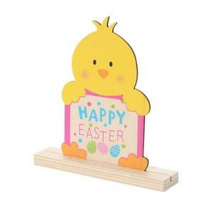 Figura de Conejo de Pascua, Decoración de Madera con Forma de Conejo, Decoración Interior para el Hogar, Regalo QW-222 - Product Image 5