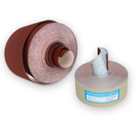 Rouleau de papier abrasif JB5 100 mm * 50 m, rouleaux abrasifs en oxyde d'aluminium, bande abrasive étroite