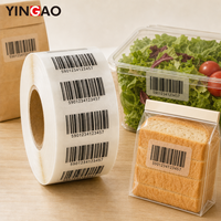 Autocollants transparents personnalisés avec code QR et codes-barres pour boîtes cosmétiques décoratives, adhésifs transparents en PP PET, étiquettes autocollantes transparentes en rouleau