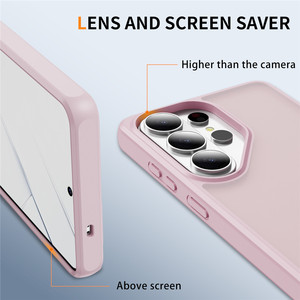 Funda Protectora para Teléfono Samsung Galaxy S26 S25 S24 Ultra, con Parte Trasera de Acrílico Translúcido Esmerilado, Protección de Pantalla y Cámara, Bordes Suaves de TPU - Product Image 5
