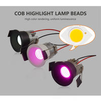 Projecteur intérieur Led circulaire encastrable, avec technologie COB, aluminium, produit de qualité supérieure, éclairage d'intérieur, luminaire de plafond, 3w, w