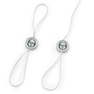 Étiquette de suspension blanche verrouillable de luxe personnalisée avec cordon et logo imprimé, solution d'emballage haut de gamme - Product Image 2