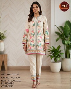 Best Selling Women Casual Cord Set <b>Top</b> And Pant Set Lightweight Breathable Outfit For Summer And Daily Wear <b>Indian</b> Supplier - Product Image 1
