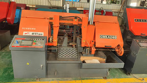 Sierra de Cinta Horizontal de Doble Columna GB4235, Máquina de Corte de Metal Hidráulica Automática para Trabajos Industriales de Corte de Perfiles de Acero - Product Image 5