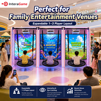 Jeu de projection interactif personnalisable avec balançoire, jeu de projection immersif à détection de mouvement pour enfants, machine de jeu de projection pour aire de jeux intérieure