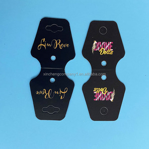 맞춤형 로고 보석 카드, 스크린 인쇄 및 핫 스탬핑 코팅된 판지 재질 - Product Image 1