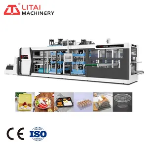 Fully Automatic Thermoforming Machine For Plastics Lid Meal Vaccum Container