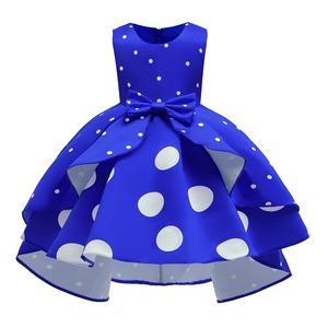 Vestito da bambina musulmana a pois retrò, modello principessa, per matrimoni e compleanni, molto venduto, C0094 - Product Image 2