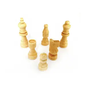 थोक लकड़ी पूरा शतरंज प्यादे लकड़ी प्रतिस्थापन शतरंज टुकड़े सेट