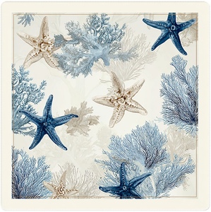 Tapis <span class=keywords><strong>de</strong></span> Mahjong US à motif nautique côtier étoile <span class=keywords><strong>de</strong></span> mer et corail avec marquages officiels <span class=keywords><strong>Charleston</strong></span> et <span class=keywords><strong>de</strong></span> direction - Product Image 1