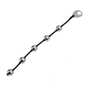 Fünf Perlen Analkugeln Silikon Zugring Metall Analplug BDSM <span class=keywords><strong>Kegel</strong></span> Straffungsübung Ben Wa für Frauen und Männer - Product Image 4