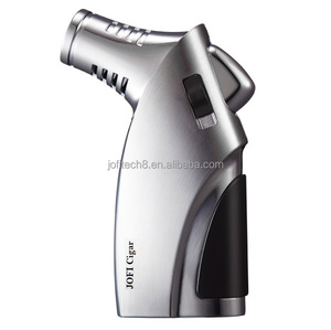 Briquet à cigare multifonctionnel JOFI en métal coupe-vent à double flamme, avec perforateur de cigare intégré, allumeur de cigare portable - Product Image 3