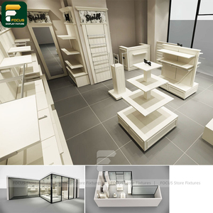 Présentoir de Magasin de Vêtements Haut de Gamme, Meuble de Boutique, Étagère Murale, Comptoir de Caisse, Luminaire Miroir - Product Image 6