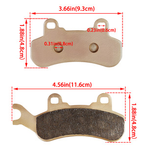 ผ้าเบรกแบบซินเทอร์ที่ทำจากทองแดงสำหรับโกคาร์ท เอทีวี บิชชีบักกี้ รุ่น FA683 แคมแอม ดีเฟนเดอร์ - Product Image 3