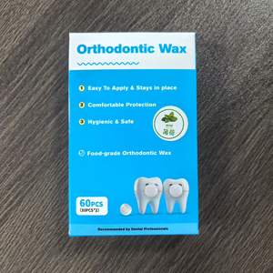Grosir lilin ortodontik berbutir-butir kelas makanan portabel Dot pasien gigi meredakan sakit pelindung pre-cut putih bersertifikat CE - Product Image 2