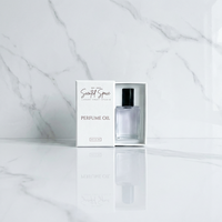 Vente en gros de flacons carrés en verre transparent de 15 ml (0,5 oz) avec boîte pour parfum, estampés à chaud, pour huiles essentielles