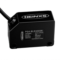 Sensor de Proximidad Fotoeléctrico HEINXS PG4-BLD3000N, Láser Rojo 650nm, Largo Alcance, Reflexión Difusa, Salida NPN, Económico