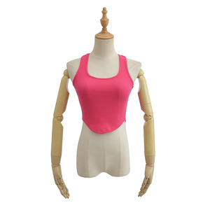 Design Hollow <strong>Racer</strong> <strong>Back</strong> <strong>Vest</strong> Ladies Sexy Tight Crop Top Tank Top - Product Image 6