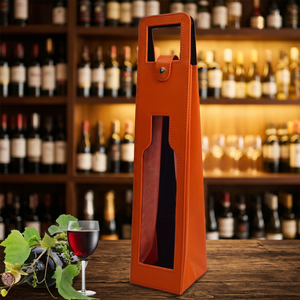 Meilleures ventes : Housse isotherme élégante pour bouteille de vin en similicuir végétalien, légère, imperméable, 3L, idéale pour les fêtes - Product Image 2