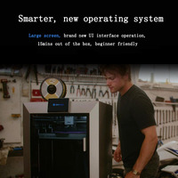 QIDI 3D Printer Plus 4 Chambre d'impression à grande vitesse de grande taille Chauffage Nivellement automatique Tout-en-un Quasi-ind Haute précision