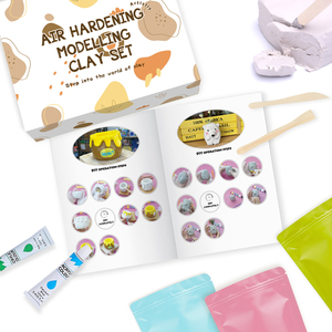 Kit de <span class=keywords><strong>Pâte</strong></span> <span class=keywords><strong>à</strong></span> <span class=keywords><strong>Modeler</strong></span> Auto-<span class=keywords><strong>Durcissante</strong></span> Non Cuite pour <span class=keywords><strong>Sculpture</strong></span> Céramique Éducative, Emballage Sous Vide, Non Toxique, pour Débutants en Poterie - Product Image 4