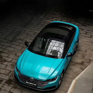 Wrapmaster 1,52*17m PVC Super Gloss Metallic Lake Blue Car Wrap Autoadhesivo Vehicle Wrap Anti-Scratch Propiedad que cambia de color - Product Image 4