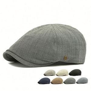 Nouveau Béret Britannique Vintage 2025 pour Hommes et Femmes – Chapeau Décontracté en Tissu Anti-UV pour l'Extérieur, Style Newsboy - Product Image 1