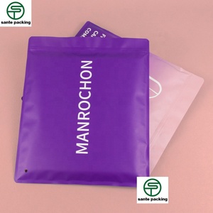 Large Custom Gravure Printed Recyclable Plastic Packaging Bag for Shoes & Clothing with Valve and Zipper Top - Product Image 3