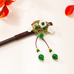 Palillos <span class=keywords><strong>para</strong></span> <span class=keywords><strong>el</strong></span> Cabello Chinos Retro de Madera, Horquillas <span class=keywords><strong>con</strong></span> <span class=keywords><strong>Flores</strong></span>, Palillos Vintage <span class=keywords><strong>para</strong></span> <span class=keywords><strong>el</strong></span> Cabello, Tocado Clásico <span class=keywords><strong>para</strong></span> Mujeres <span class=keywords><strong>con</strong></span> Cabello Largo - Product Image 4