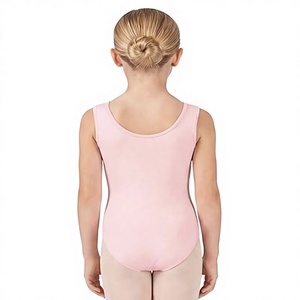 Justaucorps sans manches en coton et élasthanne pour filles, idéal pour la danse, le ballet et la gymnastique, avec taille élastique - Product Image 5