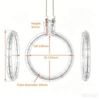 Lampe chauffante infrarouge circulaire à quartz 110V/220V 2000W pour four de séchage industriel