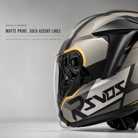 Casque Cruiser Unisexe pour Trajets Quotidiens RO-5 Tailles S à 4XL, Casque Trois Quarts pour Conduite Urbaine Quatre Saisons