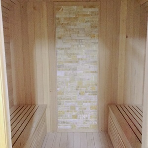 Belle salle de <span class=keywords><strong>sauna</strong></span> sec de chauffage électrique traditionnel extérieur en bois de cèdre rouge 6KW - Product Image 6