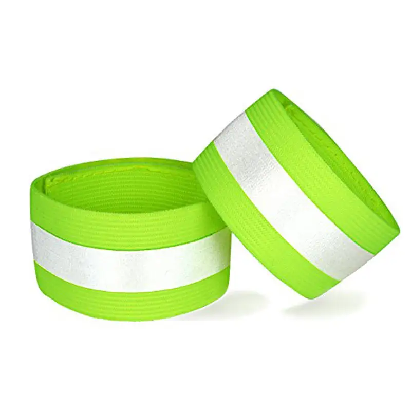 टिकाऊ चिंतनशील Wristband बद्धी टेप लोचदार Armband के लिए लोगो के साथ आउटडोर खेल, क्रिसमस सजावट या पालतू कपड़े