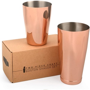 Wuyi Camol <span class=keywords><strong>China</strong></span> precio de fábrica bar coctelera Boston ventas precio razonable coctelera oro rosa coctelera - Product Image 1