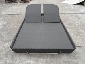 Projet d'hôtel fournisseur de meubles de jardin en rotin double méridienne de jardin en osier chaise longue chaises longues mobilier d'extérieur - Product Image 6