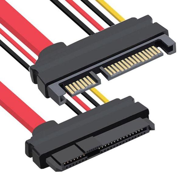 SFF-8482 SAS 29Pin to SATA 22Pin Hard Disk Drive Raid Extension Cable