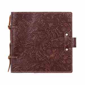 Cuaderno de Estilo Retro Nostálgico, Hecho a Mano, con Patrón Grabado en Cuero, Cuerda para Atar, Papel Kraft - Product Image 6