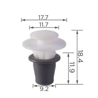 0OB016 Clip de moulage latéral de porte extérieure Pièces automobiles universelles Rivet en plastique Clips de voiture attaches et clip automatiques