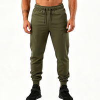 Pantalon de jogging slim taille haute pour homme – Idéal musculation, course à pied, entraînement sportif, survêtement de sport, pantalon de gym