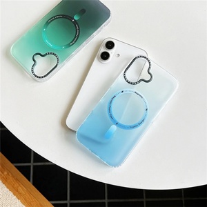 เคสโทรศัพท์แบบแม่เหล็กไร้สายสำหรับ iPhone 14 Pro Max  แบบโปร่งแสงไล่เฉดสี  วัสดุ PC อะคริลิก ป้องกันการกระแทก  ลดราคาพิเศษ - Product Image 5