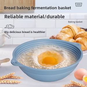 Panier de Fermentation Ovale Pliable en Silicone de Qualité Alimentaire, Meilleures Ventes, Kit de Démarrage <span class=keywords><strong>pour</strong></span> Pains au <span class=keywords><strong>Levain</strong></span> - Product Image 4