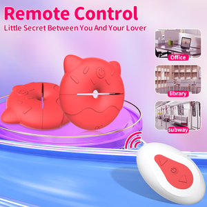 เครื่องนวดกระตุ้นหัวนมรูปแมวสีแดง ของเล่นทางเพศสำหรับผู้ใหญ่ ขายส่งเครื่องนวดกระตุ้นหัวนม - Product Image 4
