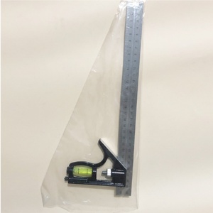 Herramienta de medición civil cuadrada de ángulo de combinación de movimiento horizontal de acero inoxidable, <span class=keywords><strong>regla</strong></span> recta ajustable de 300MM - Product Image 2