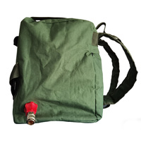 Pulvérisateur à dos manuel portable pour pompe à eau incendie forestière, en tissu Oxford vert olive avec doublure PVC, 20L (5 gallons), vente en gros personnalisée