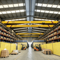 Grue à poutre simple de 10 tonnes pour la manutention de marchandises en entrepôt, équipement de levage stable pour usine de fabrication