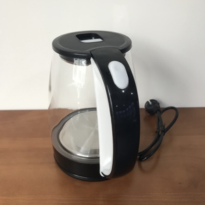 Hervidor de Agua Eléctrico Inalámbrico de Vidrio, Portátil, Estilo Turco, 1.8 Litros, Apagado Automático Rápido, para Hotel, con Bandeja, el Mejor - Product Image 2