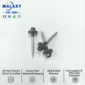 Vis autotaraudeuse Malaxy en acier au carbone avec tête hexagonale, type <span class=keywords><strong>F</strong></span>, revêtement Dacromet, pour acier de construction - Product Image 1