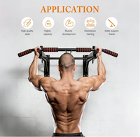 Barre de traction multifonctionnelle en acier inoxydable pour la musculation à domicile, barre de traction murale multi-prise pour entraînement de force, capacité 250 lb